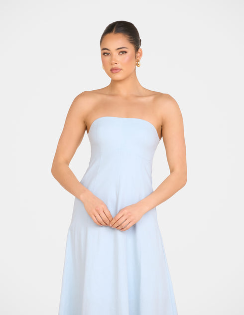 Rose Strapless Maxi Dress